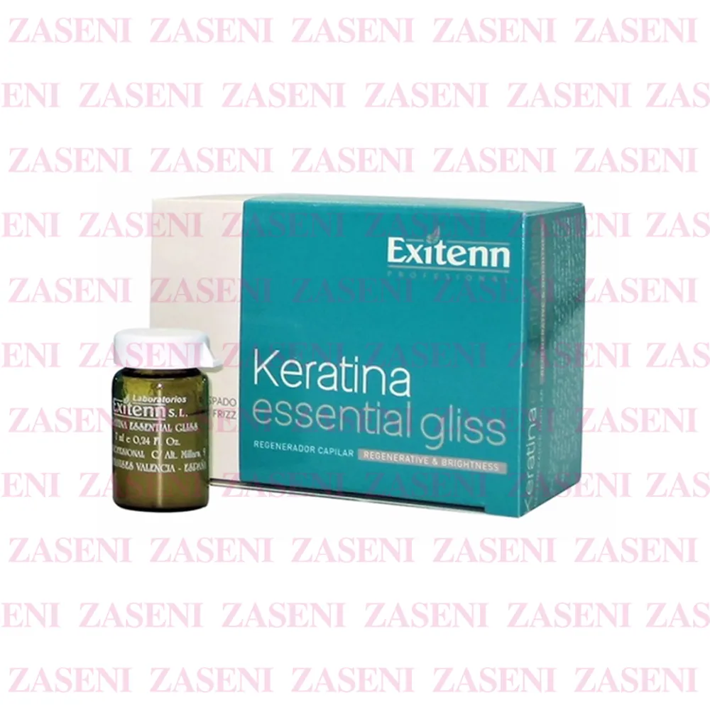 EXITENN AMPOLLAS KERATINA ESSENTIAL GLISS 7ML 12 UDS