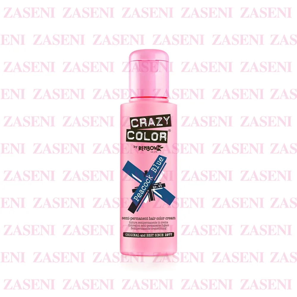 CRAZY COLOR CREMA COLORANTE 45 PEACOCK BLUE 100ML