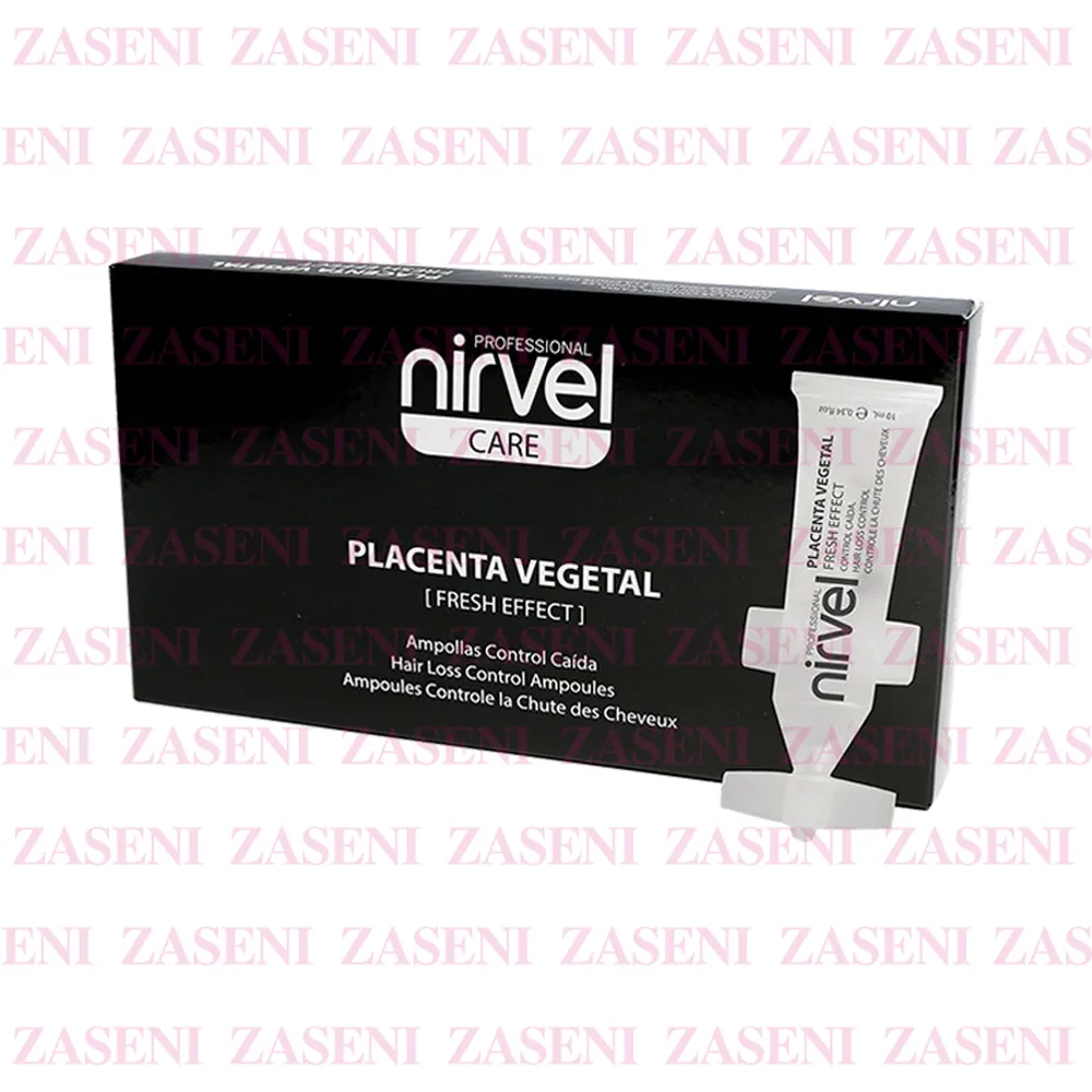 NIRVEL CARE AMPOLLAS PLACENTA VEGETAL CONTROL CAÍDA 10ML 10 UDS