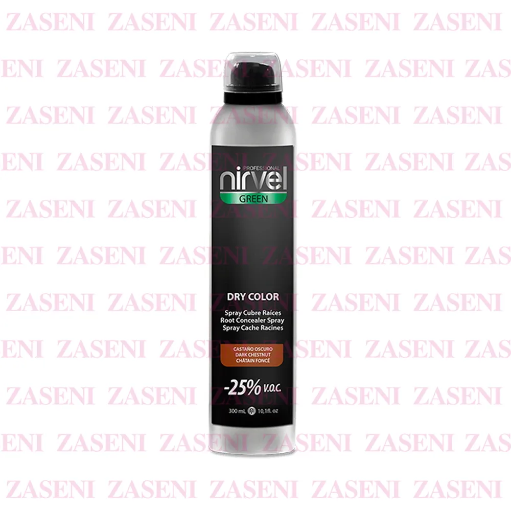 NIRVEL GREEN SRAY CUBRE RAÍCES CASTAÑO OSCURO 300ML