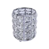 Portapinceles Diamantes Plateado
