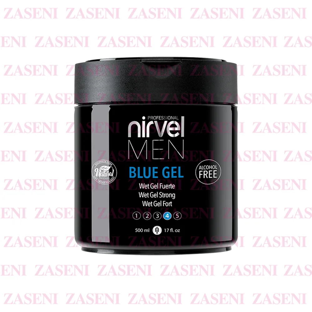 NIRVEL MEN BLUE GEL EFECTO MOJADO FIJACIÓN FUERTE 500ML