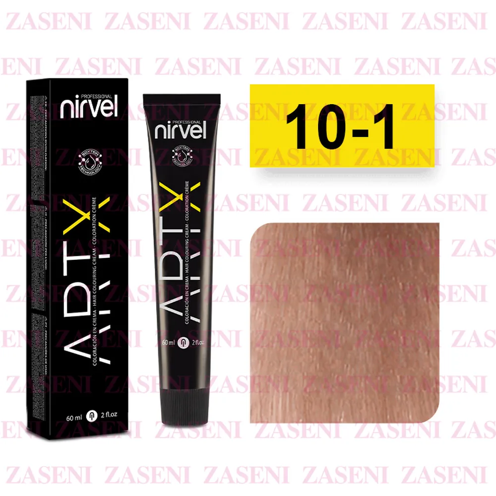 NIRVEL TINTE ARTX 10-1 RUBIO CLARÍSIMO CENIZA 60ML