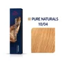 WELLA TINTE KOLESTON PERFECT PURE NATURALS 10/04 RUBIO SÚPER CLARO NATURAL COBRIZO 60ML