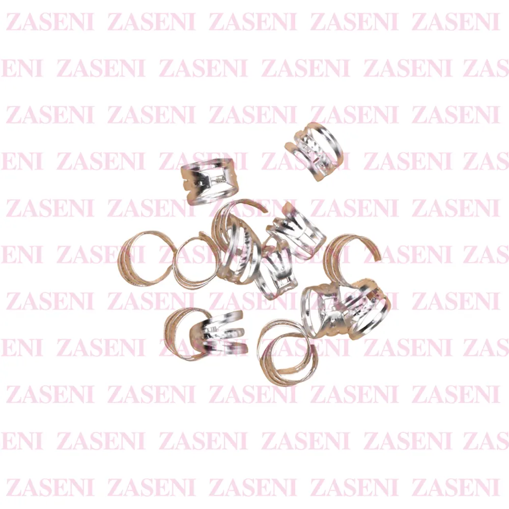 Anillos Decoración Pelo Plata