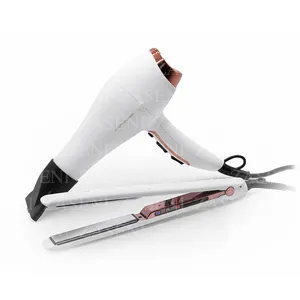 CORIOLISS KIT PLANCHA C3 + SECADOR FLOW DC WHITE COPPER