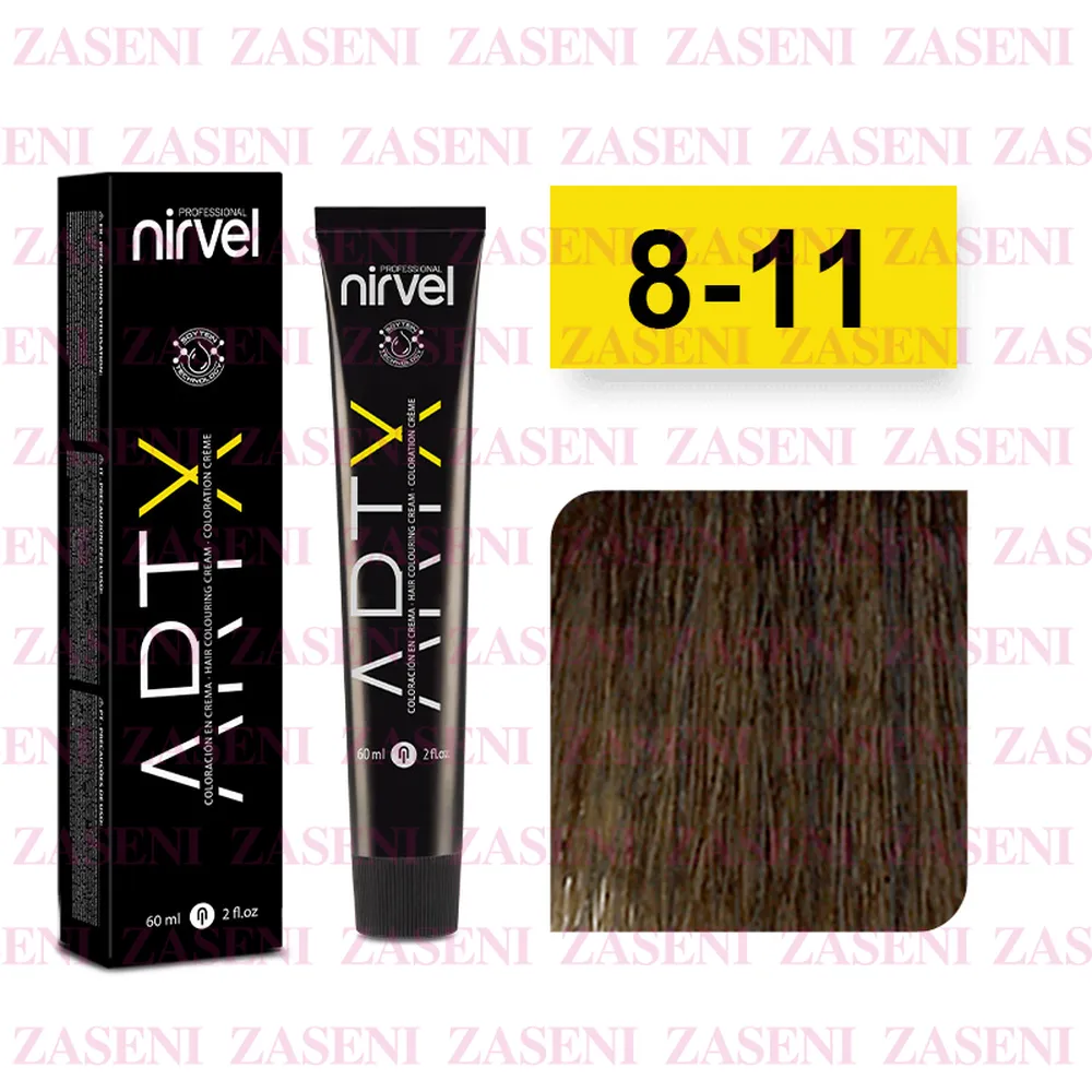 NIRVEL TINTE ARTX 8-11 RUBIO CLARO CENIZA INTENSO 60ML
