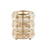 Portapinceles Diamantes Calado Dorado