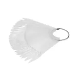 Muestrario Abanico Uñas Stiletto Transparentes 40Uds