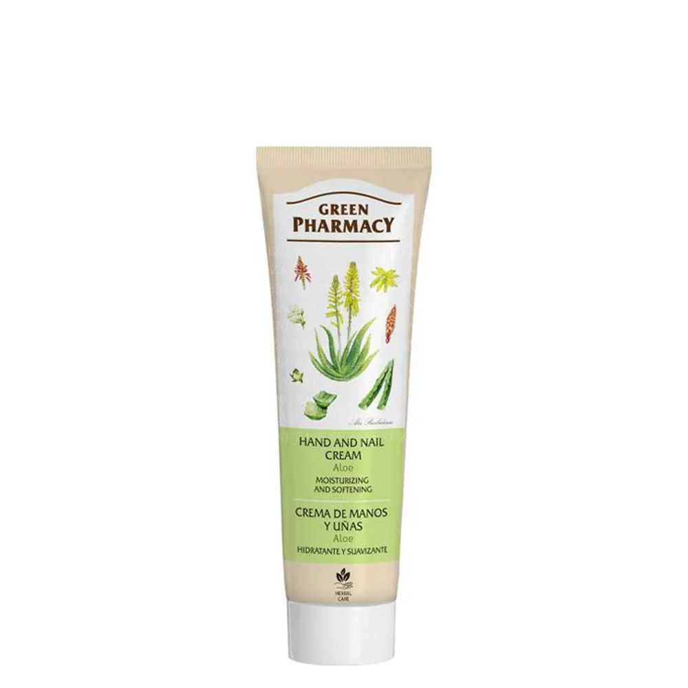 GREEN PHARMACY CREMA DE MANOS Y UÑAS ALOE VERA 100ML