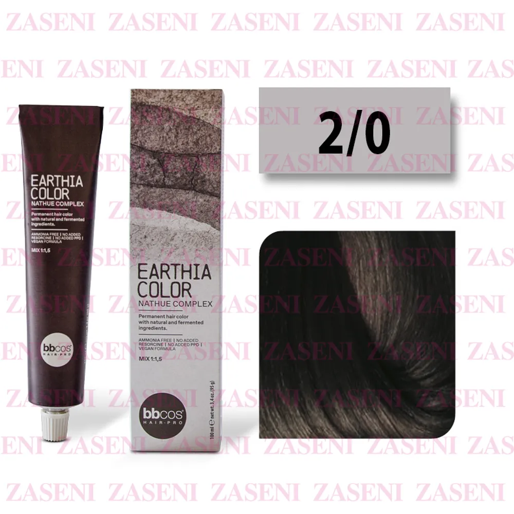 BBCOS TINTE EARTHIA COLOR 2/0 CASTAÑO MUY OSCURO 100ML