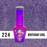 MOLLY LAC ESMALTE SEMIPERMANENTE WINTER CRYSTALIZE N° 224 BIRTHDAY GIRL 10ML