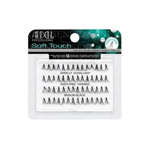 ARDELL SOFT TOUCH PESTAÑAS INDIVIDUALES SIN NUDO MEDIANAS 56 NEGRAS