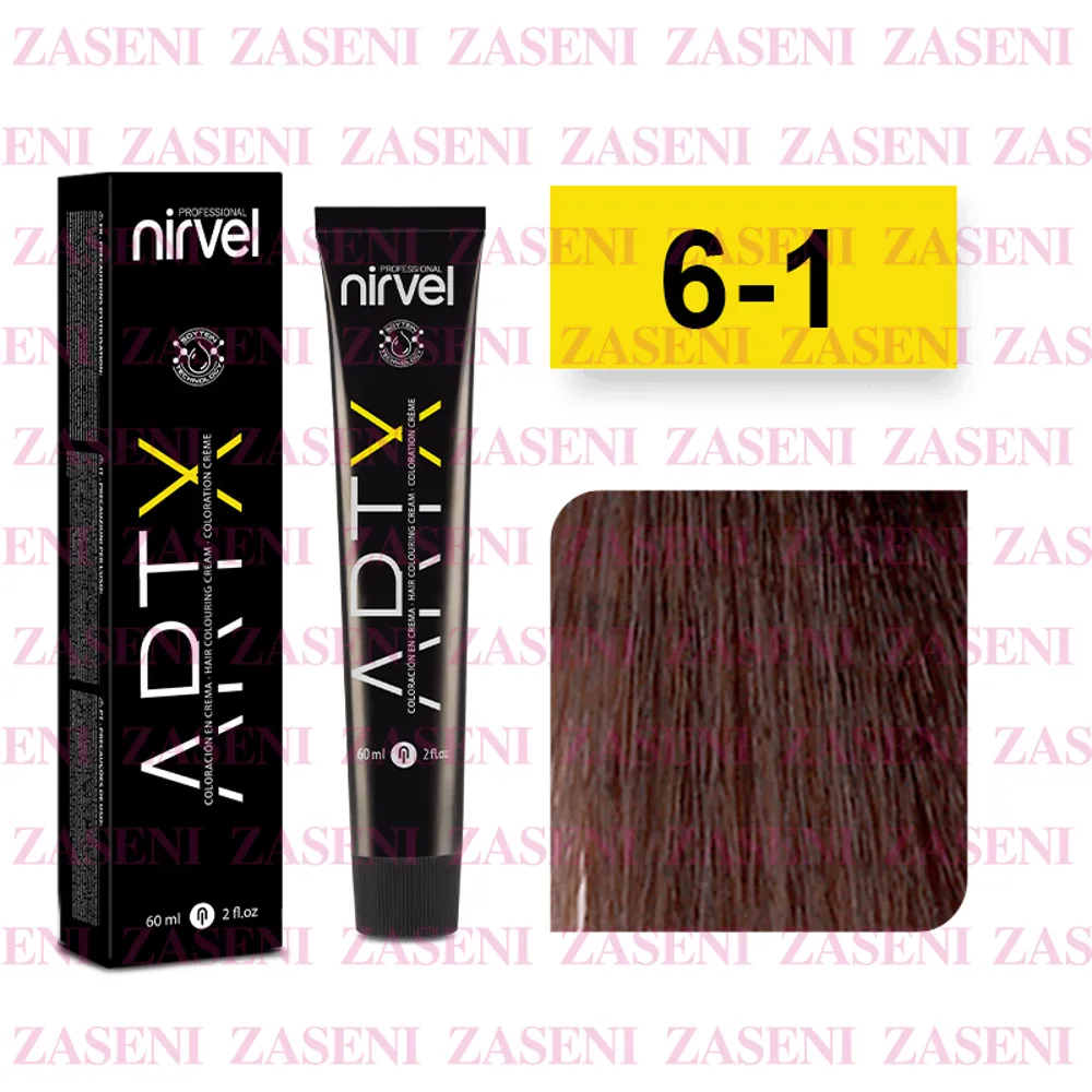 NIRVEL TINTE ARTX 6-1 RUBIO OSCURO CENIZA 60ML