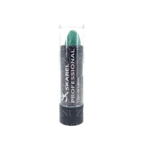 SKAREL BARRA DE LABIOS VERDE PURPURINA