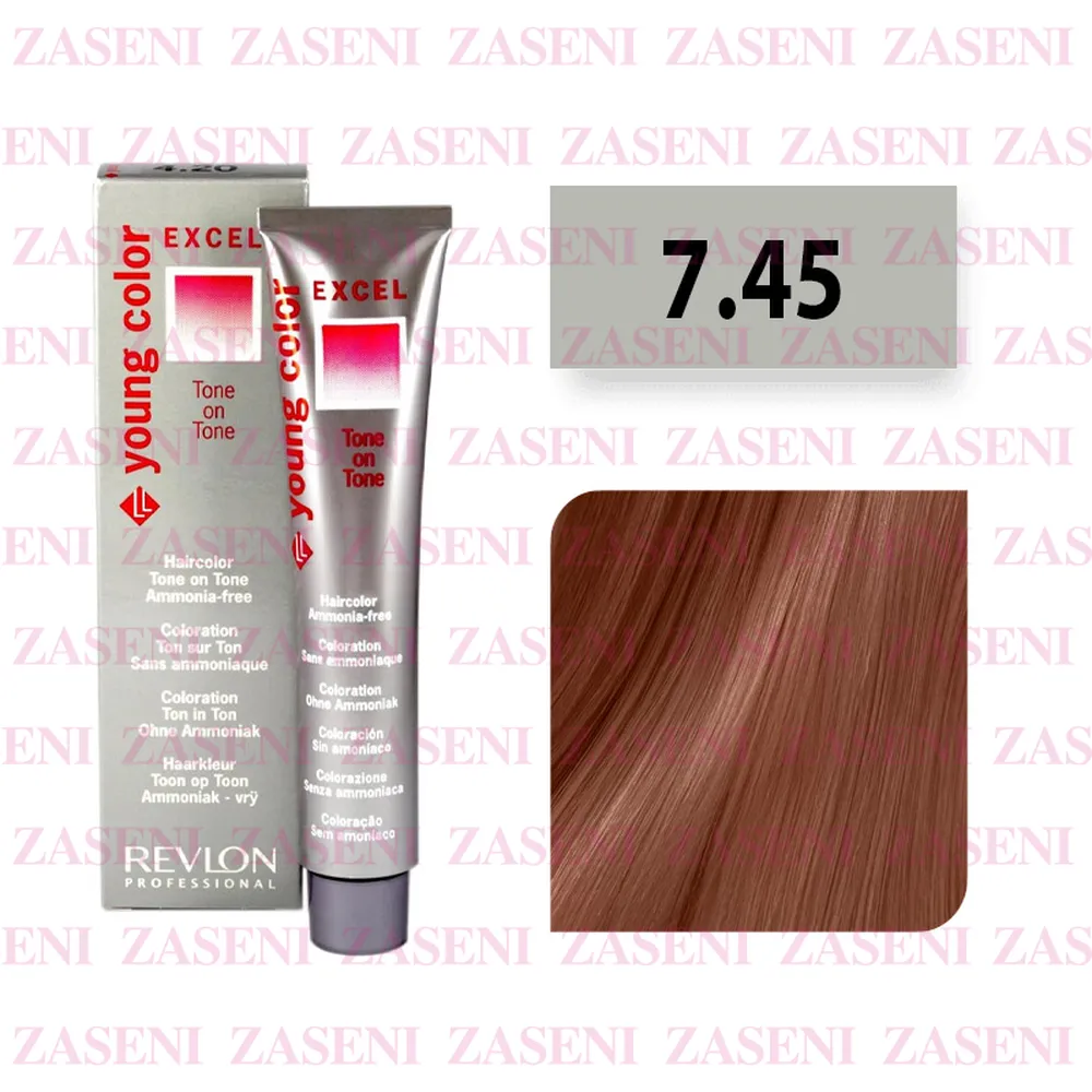 REVLON TINTE YOUNG COLOR EXCEL Nº 7.45 COBRE CAOBA 70ML