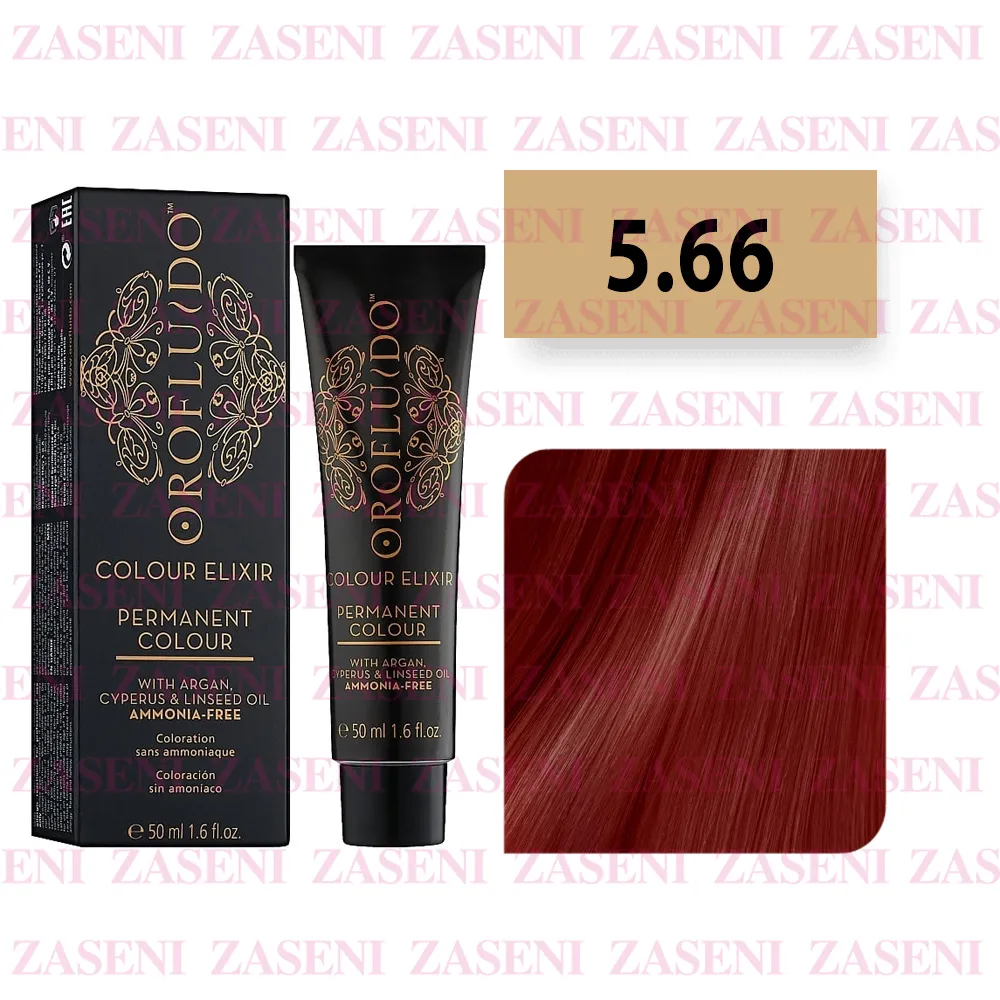 OROFLUIDO TINTE COLOUR ELIXIR Nº 5.66 CASTAÑO CLARO ROJO INTENSO 50ML