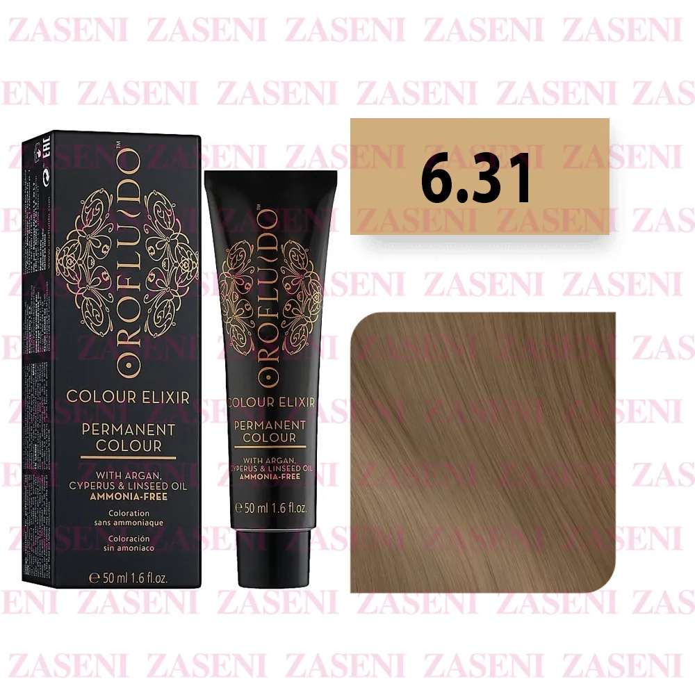 OROFLUIDO TINTE COLOUR ELIXIR Nº 6.31 RUBIO OSCURO BEIGE 50ML