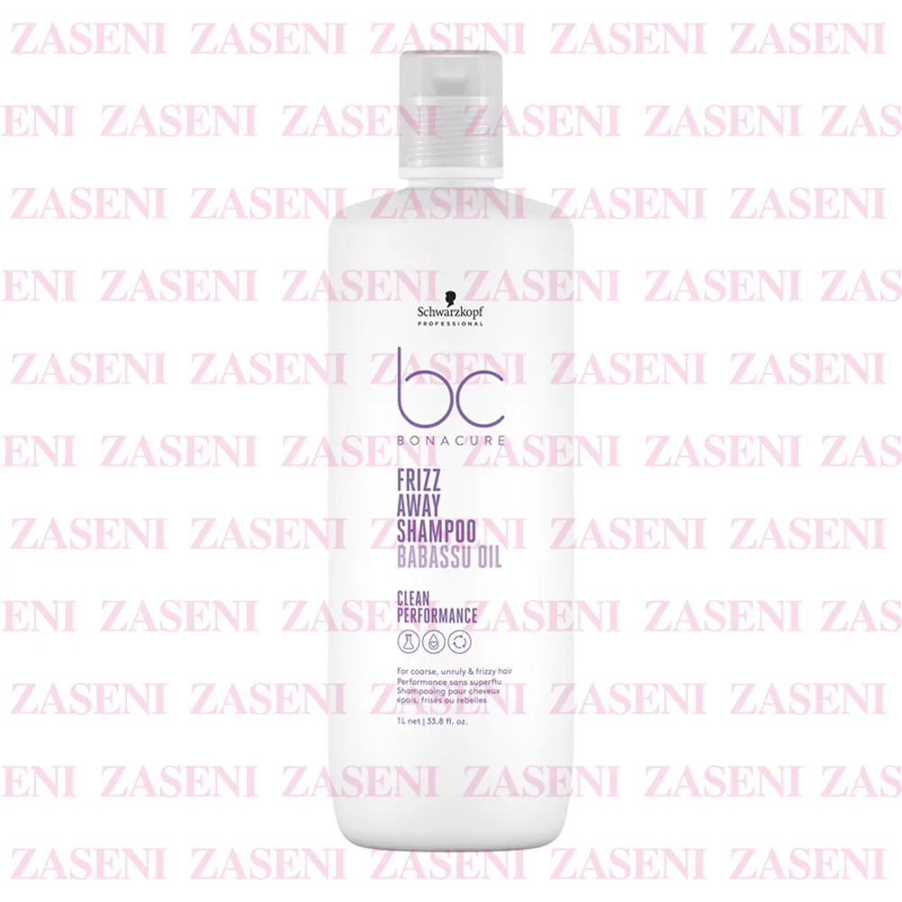 SCHWARZKOPF BONACURE FRIZZ AWAY CHAMPÚ ANTIENCRESPAMIENTO BABASSU OIL 1000ML