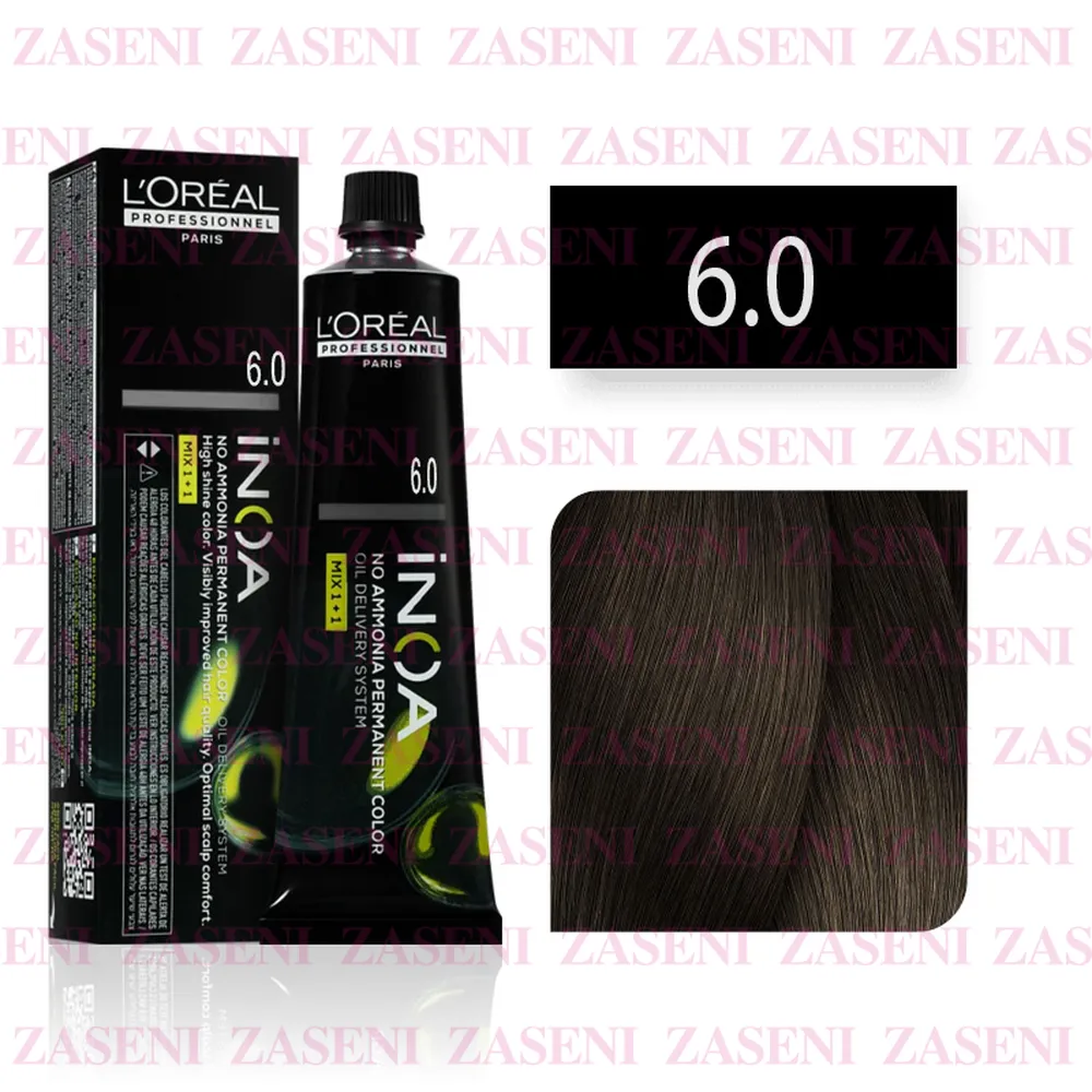 L'ORÉAL TINTE INOA Nº 6.0 RUBIO OSCURO PROFUNDO 60ML