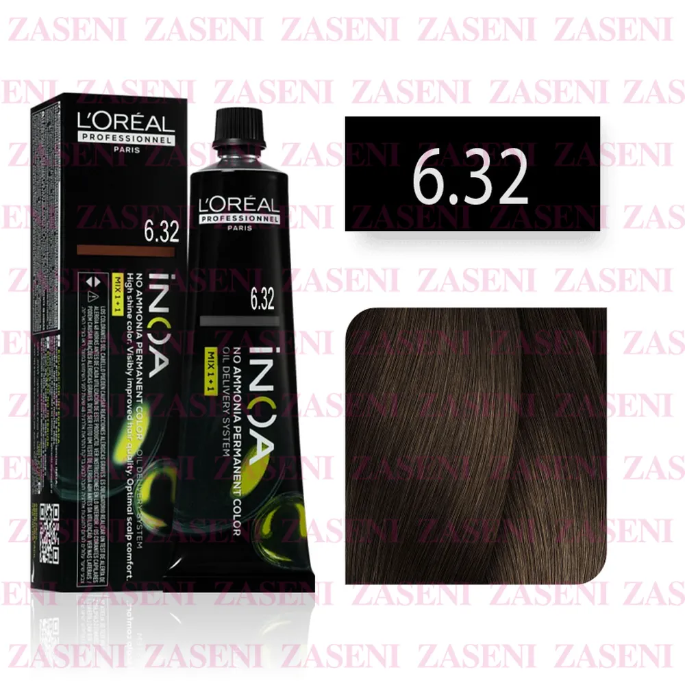 Tinte Inoa N° 6.32 Rubio Oscuro Dorado Irisado 60ml
