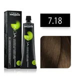 L'ORÉAL TINTE INOA 7.18 RUBIO CENIZA MOCA 60ML