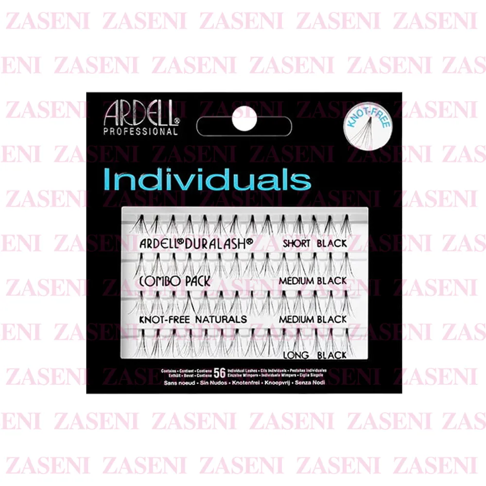 ARDELL INDIVIDUALS COMBO PESTAÑAS INDIVIDUALES SIN NUDOS 56 NEGRAS