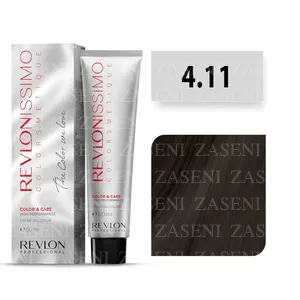 REVLON TINTE REVLONISSIMO COLORSMETIQUE COLOR & CARE Nº 4.11 CASTAÑO CENIZA PROFUNDO 60ML