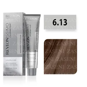 REVLON TINTE REVLONISSIMO COLOR & CARE Nº 6.13 RUBIO OSCURO BEIGE ESCARCHADO 60ML