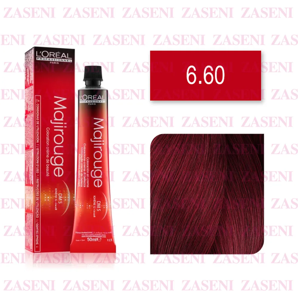 L'ORÉAL TINTE MAJIROUGE DM5 Nº 6.60 RUBIO OSCURO ROJO INTENSO 50ML