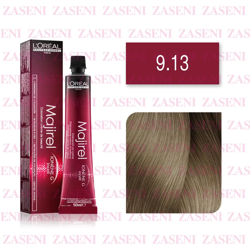 L'ORÉAL TINTE MAJIREL Nº 9.13 RUBIO MUY CLARO CENIZA DORADO 50ML
