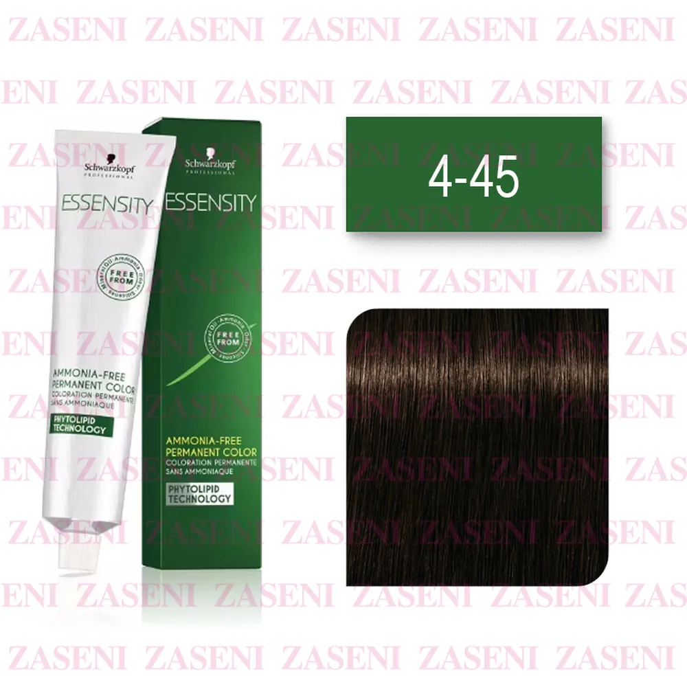 SCHWARZKOPF TINTE ESSENSITY Nº 4-45 CASTAÑO MEDIO BEIGE DORADO 60ML