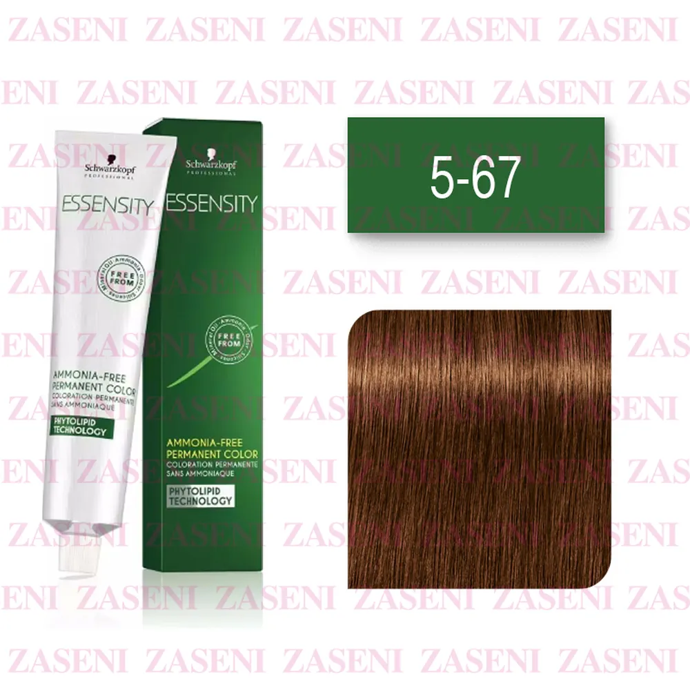 SCHWARZKOPF TINTE ESSENSITY Nº 5-67 CASTAÑO CLARO CHOCOLATE COBRIZO 60ML