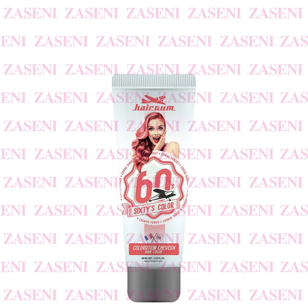 HAIRGUM SIXTY'S COLOR CORAL SUNSET 60ML