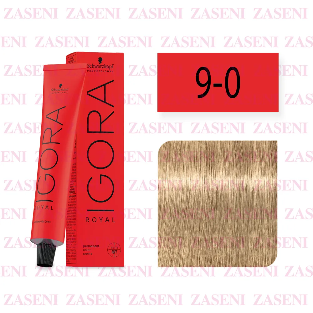 SCHWARZKOPF TINTE IGORA ROYAL 9-0 RUBIO MUY CLARO NATURAL 60ML