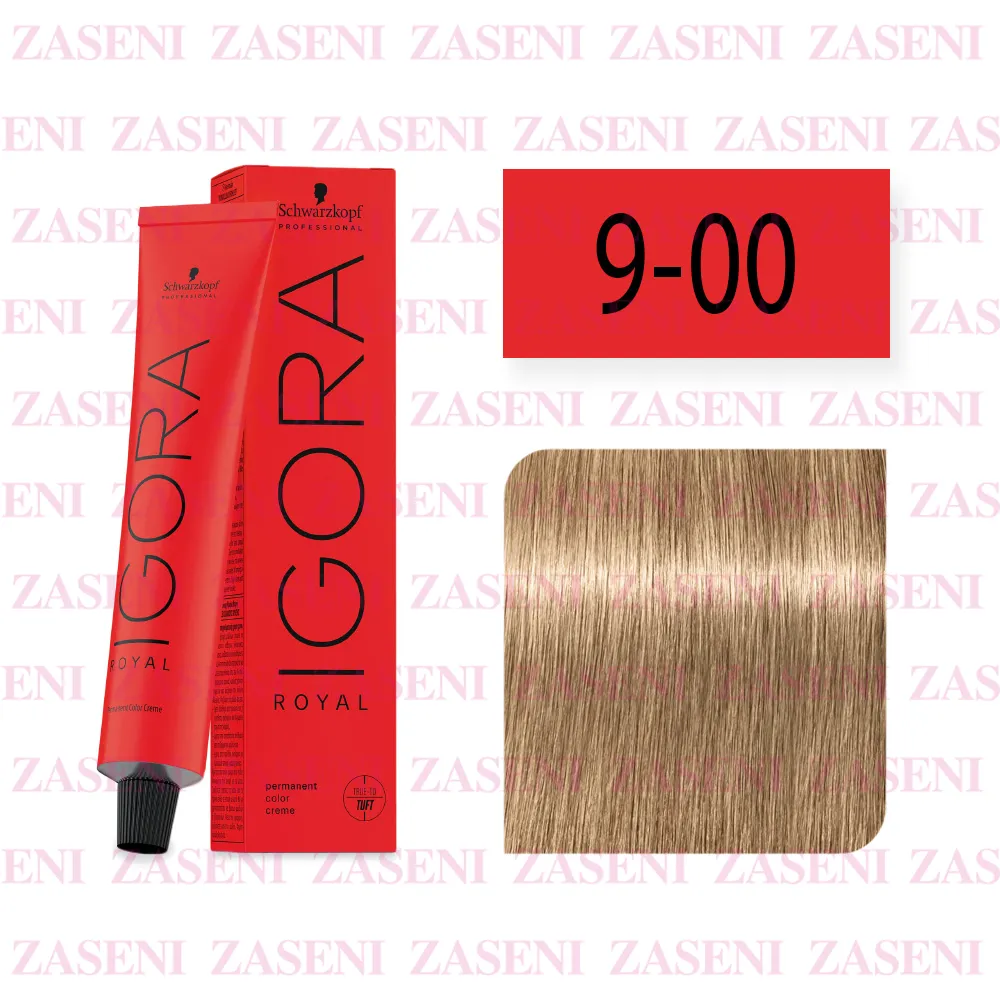 SCHWARZKOPF TINTE IGORA ROYAL 9-00 RUBIO MUY CLARO NATURAL INTENSO 60ML