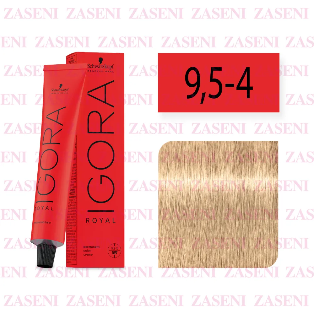 SCHWARZKOPF TINTE IGORA ROYAL 9,5-4 PASTEL BEIGE 60ML