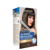 Alisado Brasileño Vegano Cabello Oscuro