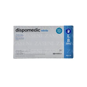 DISPOMEDIC GUANTES NITRILO AZUL 100UDS TALLA L