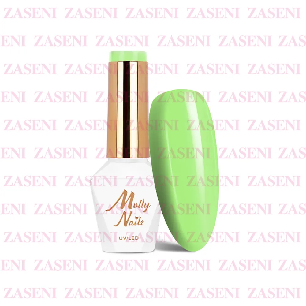 MOLLY LAC ESMALTE SEMIPERMANENTE HEMA FREE GREEN PARTY Nº 80 ENERGY 8ML