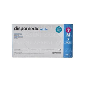 DISPOMEDIC GUANTES NITRILO AZUL 100UDS TALLA M