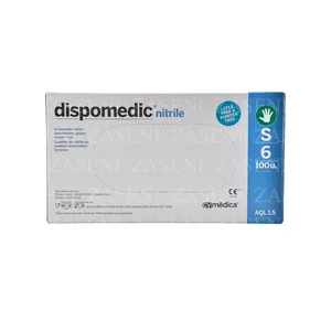 DISPOMEDIC GUANTES NITRILO AZUL 100UDS TALLA S