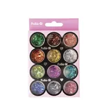 Decoración Uñas Brillo Flake Rombos 12Uds