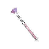 Pincel Abanico Uñas Rosa