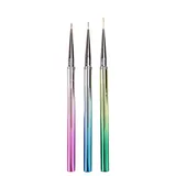Pinceles Uñas Metalizados 3Uds