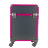 Maleta Trolley Negra Y Fucsia