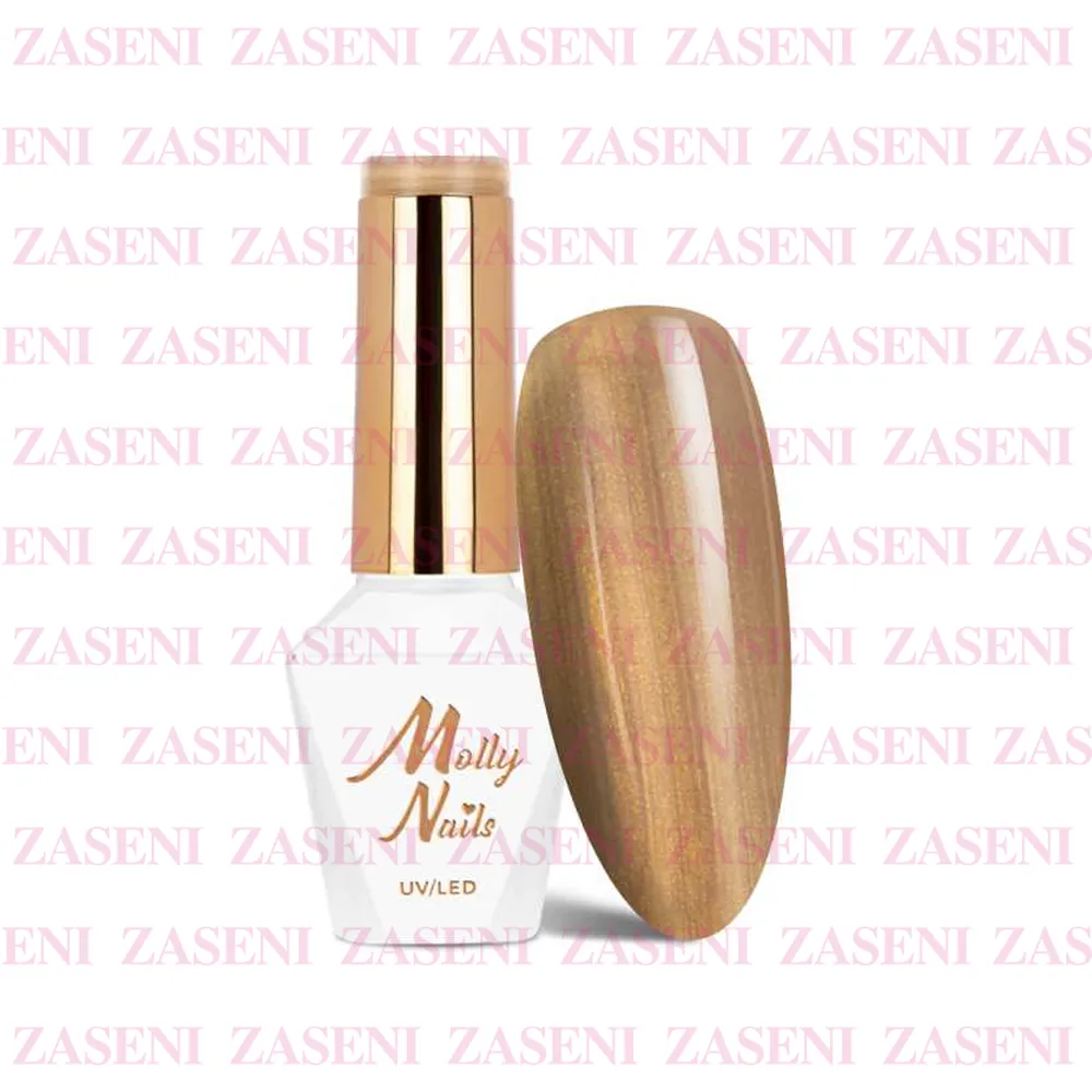 MOLLY LAC ESMALTE SEMIPERMANENTE HEMA FREE STORY TIME Nº 620 GOLDEN GIFT 8ML