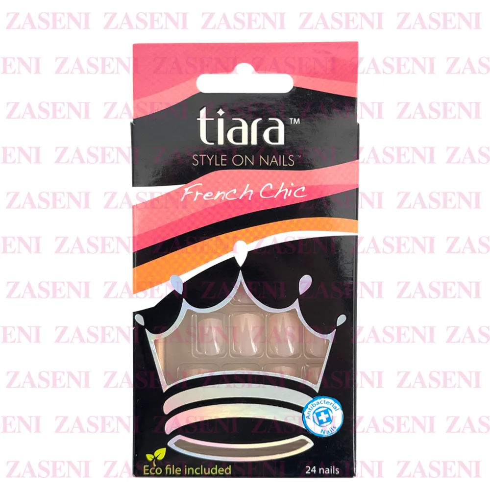 TIARA UÑAS POSTIZAS FRENCH CHIC ROSA NATURAL