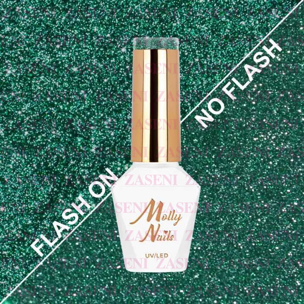 MOLLY LAC ESMALTE SEMIPERMANENTE HEMA FREE FLASHING LIGHTS Nº 612 POISON IVY 8ML