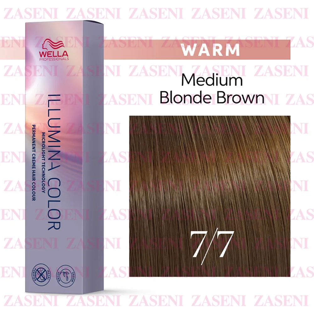 WELLA TINTE ILLUMINA COLOR WARM 7/7 RUBIO MEDIO MARRÓN 60ML